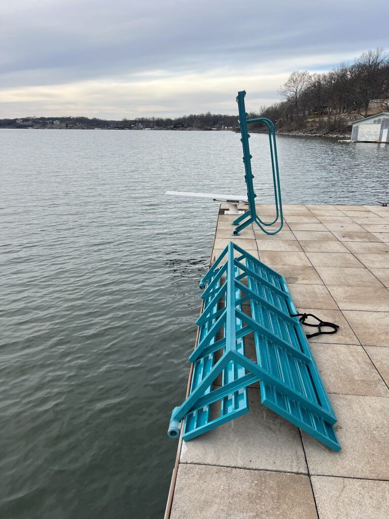 Aluminum Bench fold up seat