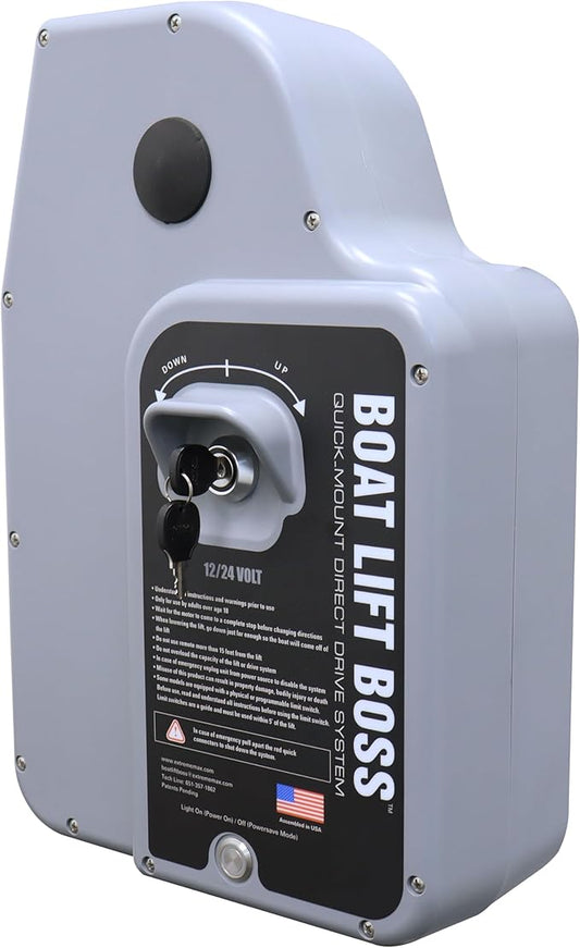 Boat Lift Motor - 12/24 Volt, Key-Turn