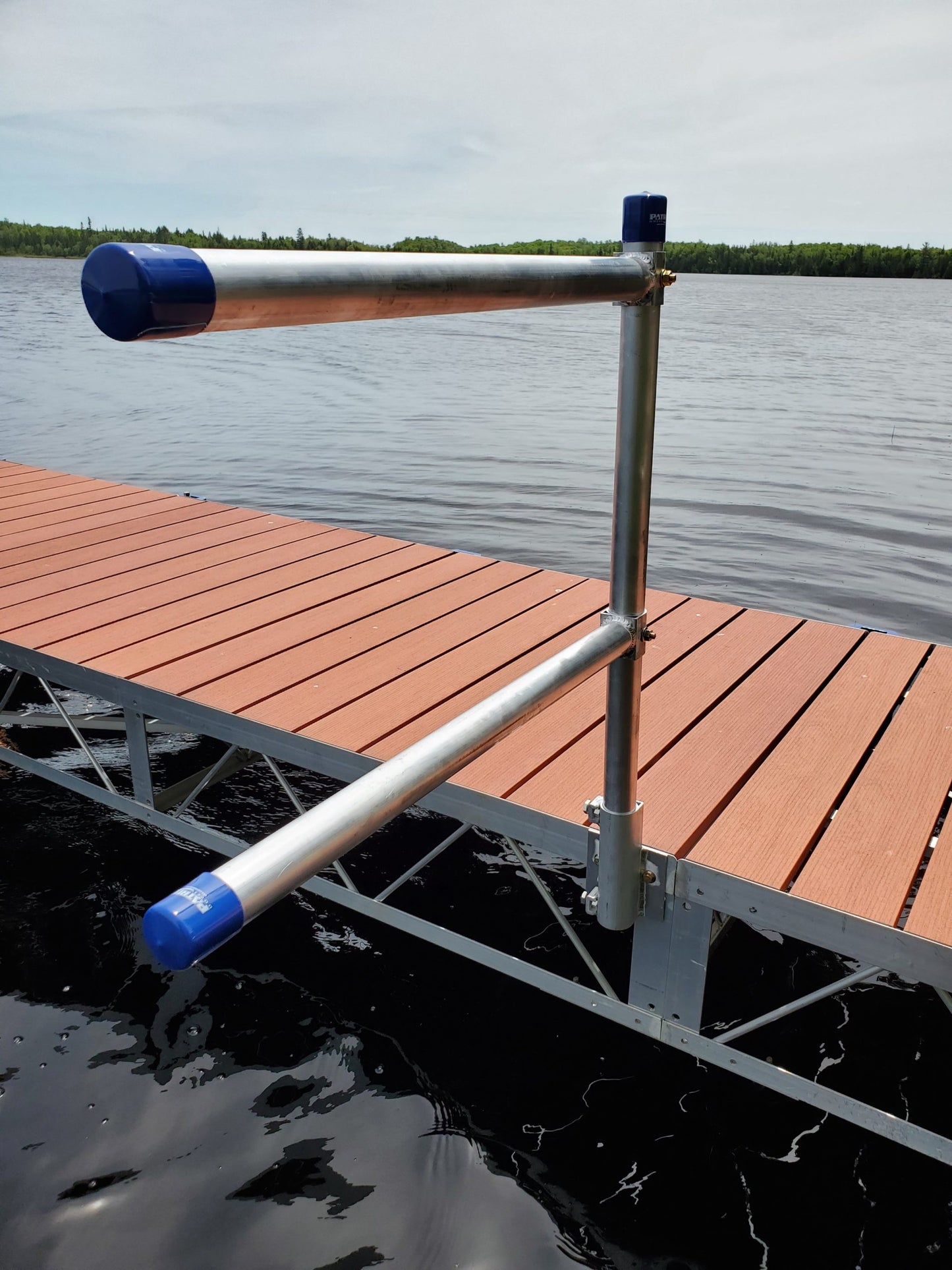 Kayak rack dock mounted