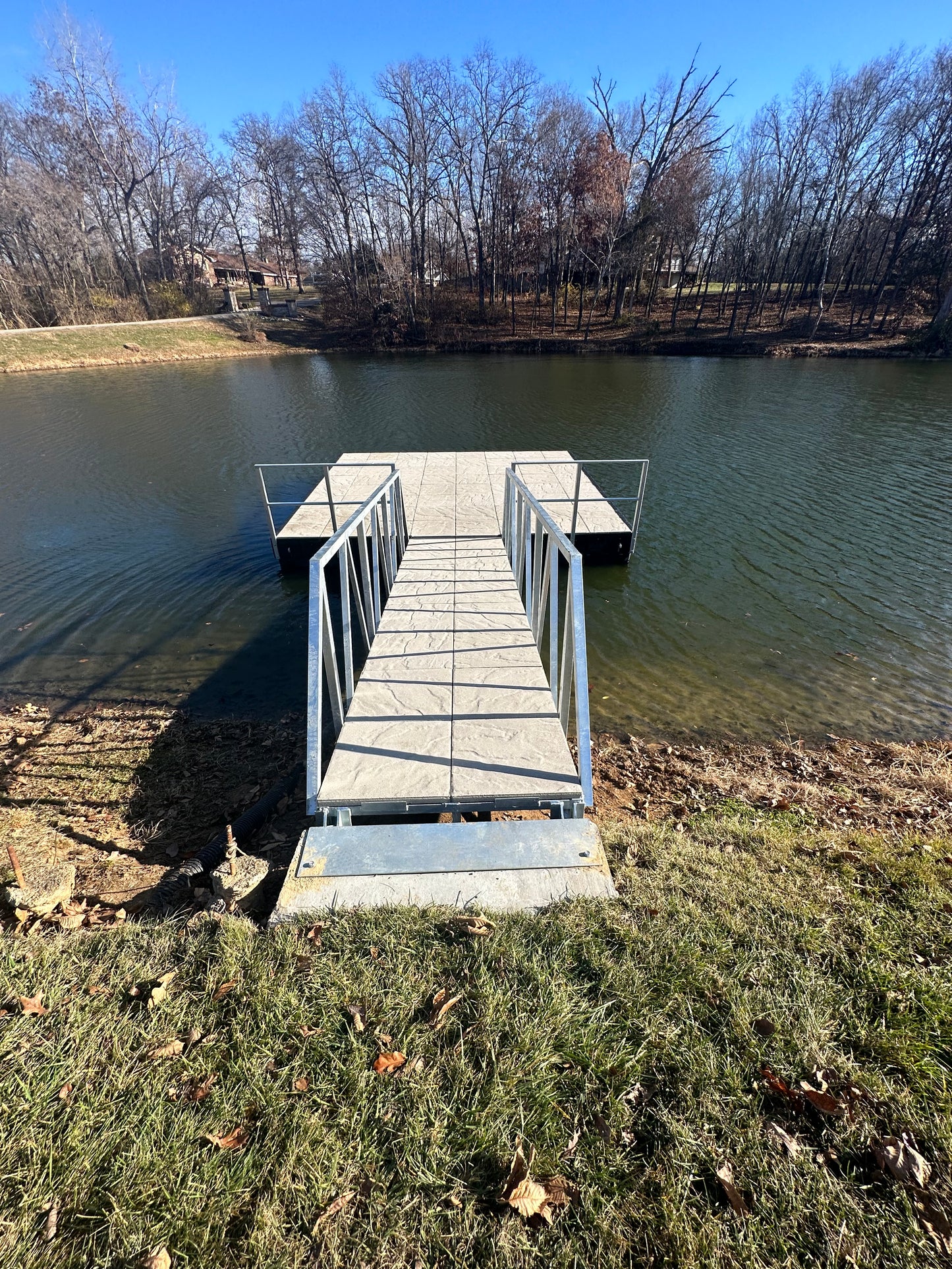 Dock galvanized hand rail