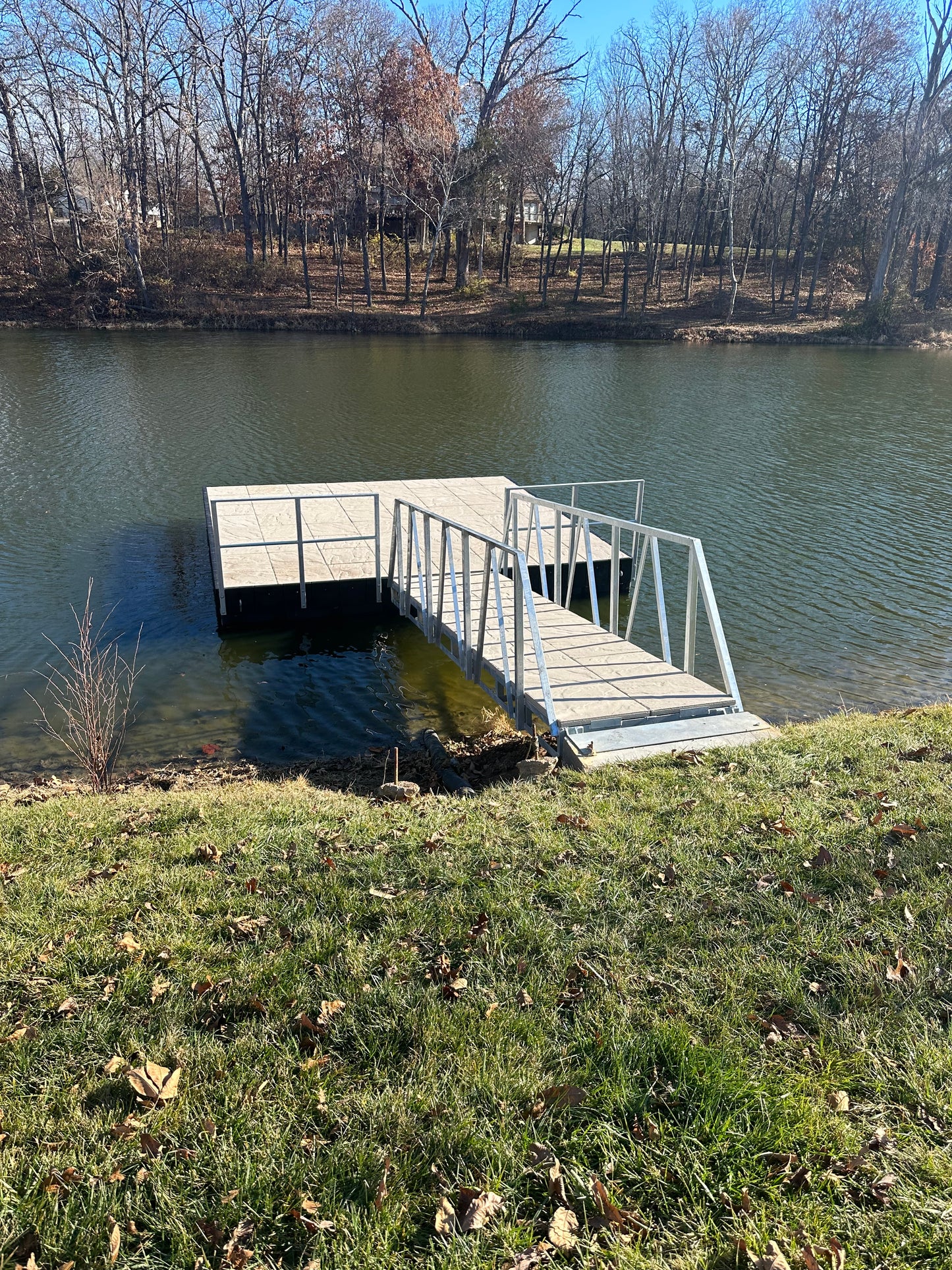 Dock galvanized hand rail