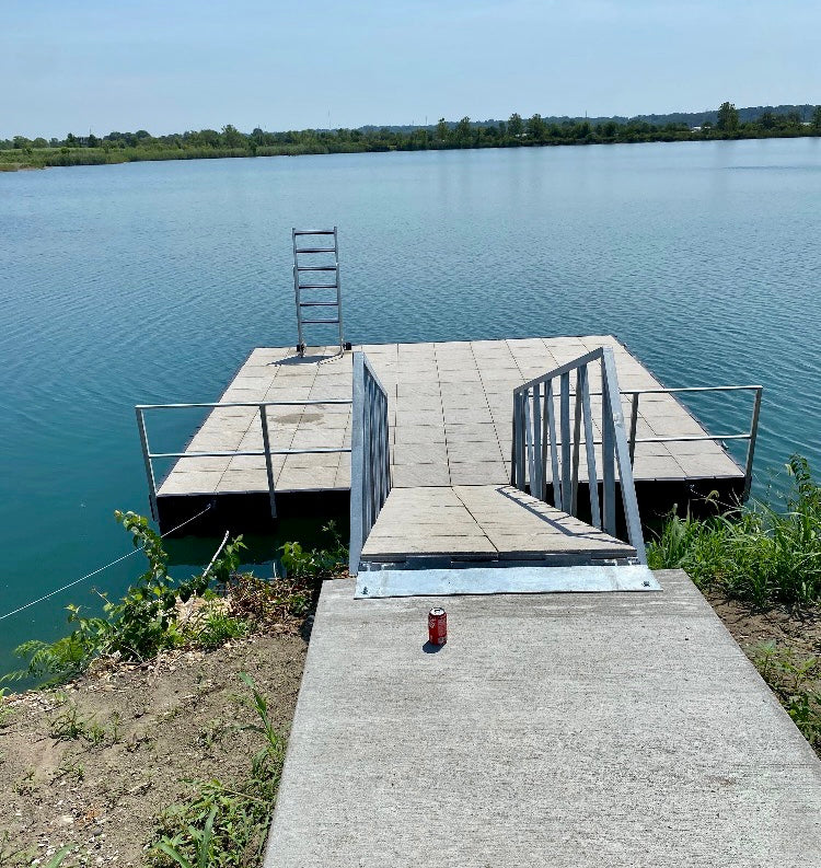 Dock galvanized hand rail