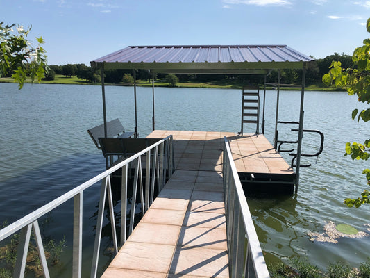 Dock galvanized hand rail